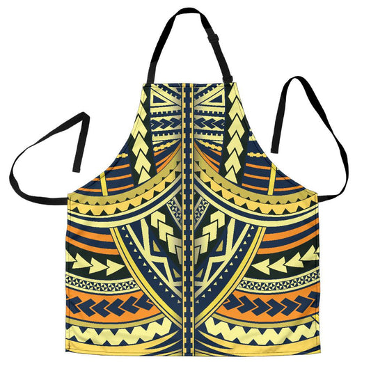 Polynesian Tattoo Print Women Apron