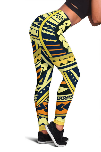 Polynesian Tattoo Print Women Leggings