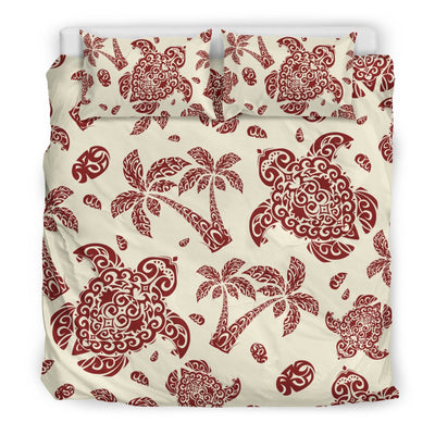 Polynesian Tattoo Turtle Themed Duvet Cover Bedding Set