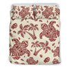 Polynesian Tattoo Turtle Themed Duvet Cover Bedding Set