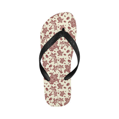 Polynesian Tattoo Turtle Themed Flip Flops-JTAMIGO.COM