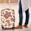 Polynesian Tattoo Turtle Themed Luggage Cover Protector