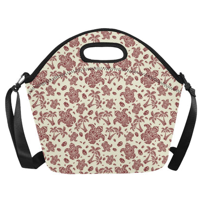 Polynesian Tattoo Turtle Themed Neoprene Lunch Bag (Model 1669)(Large)-JTAMIGO.COM