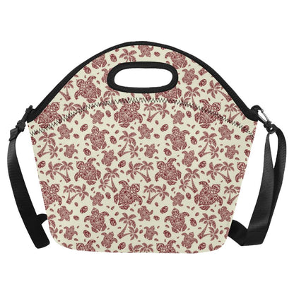 Polynesian Tattoo Turtle Themed Neoprene Lunch Bag (Model 1669)(Large)-JTAMIGO.COM