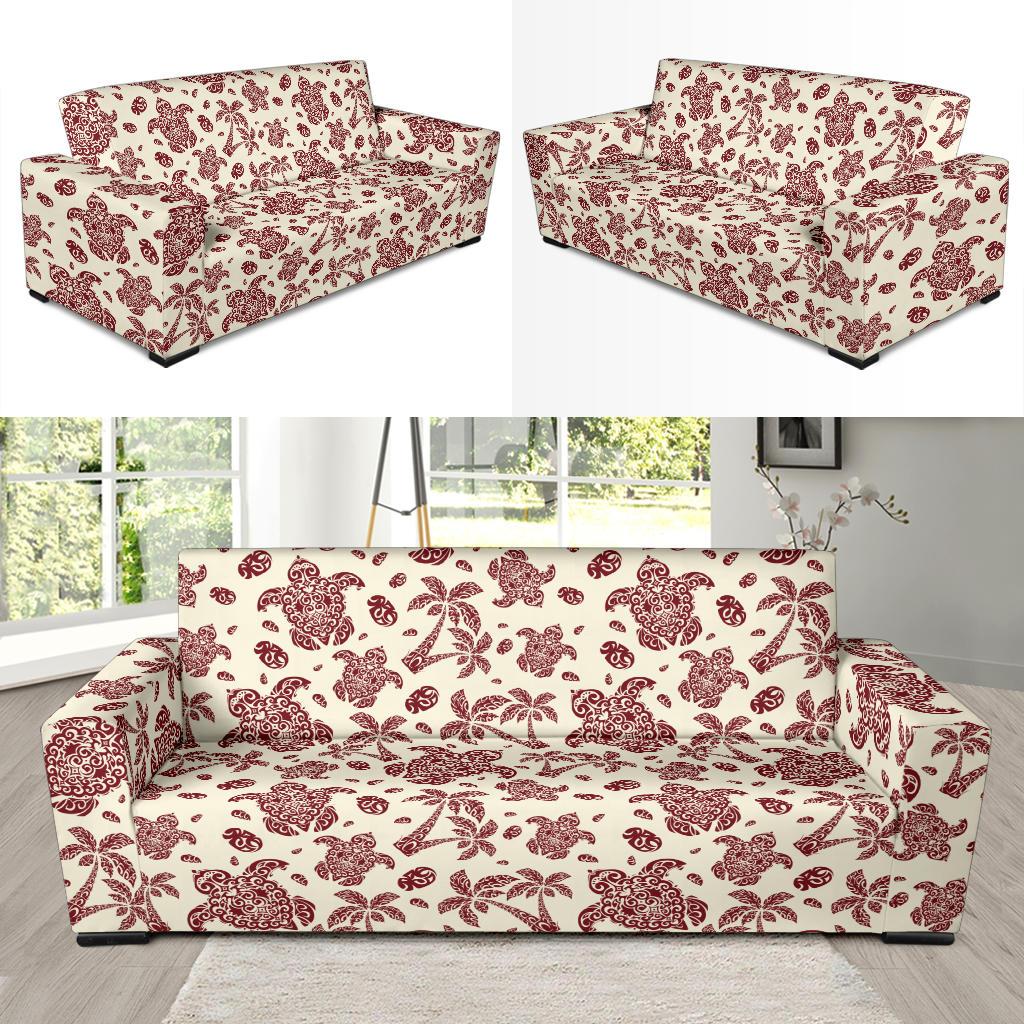Polynesian Tattoo Turtle Themed Sofa Slipcover-JTAMIGO.COM