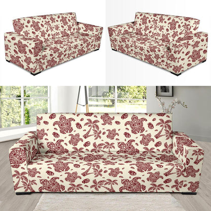 Polynesian Tattoo Turtle Themed Sofa Slipcover-JTAMIGO.COM