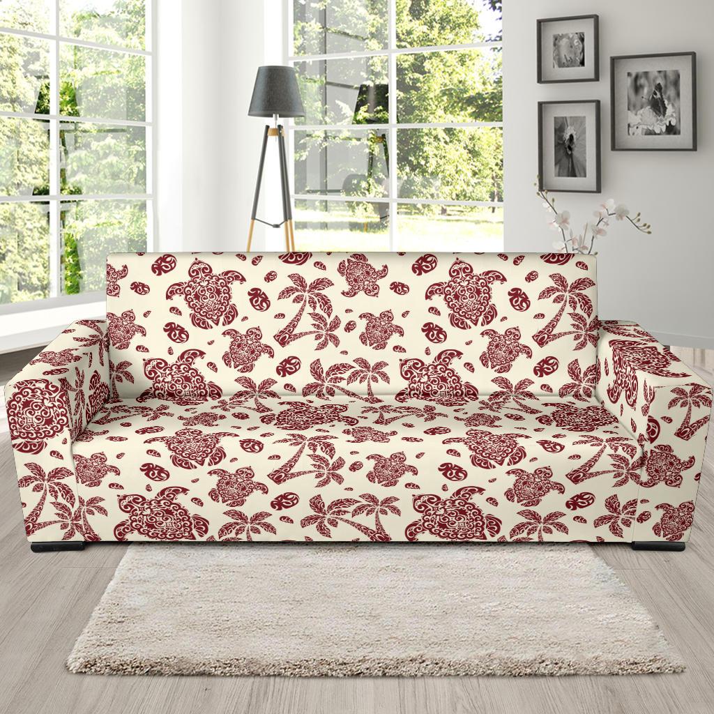 Polynesian Tattoo Turtle Themed Sofa Slipcover-JTAMIGO.COM