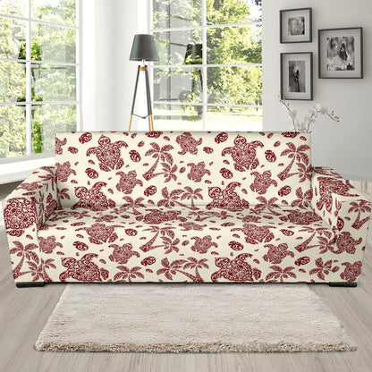 Polynesian Tattoo Turtle Themed Sofa Slipcover-JTAMIGO.COM