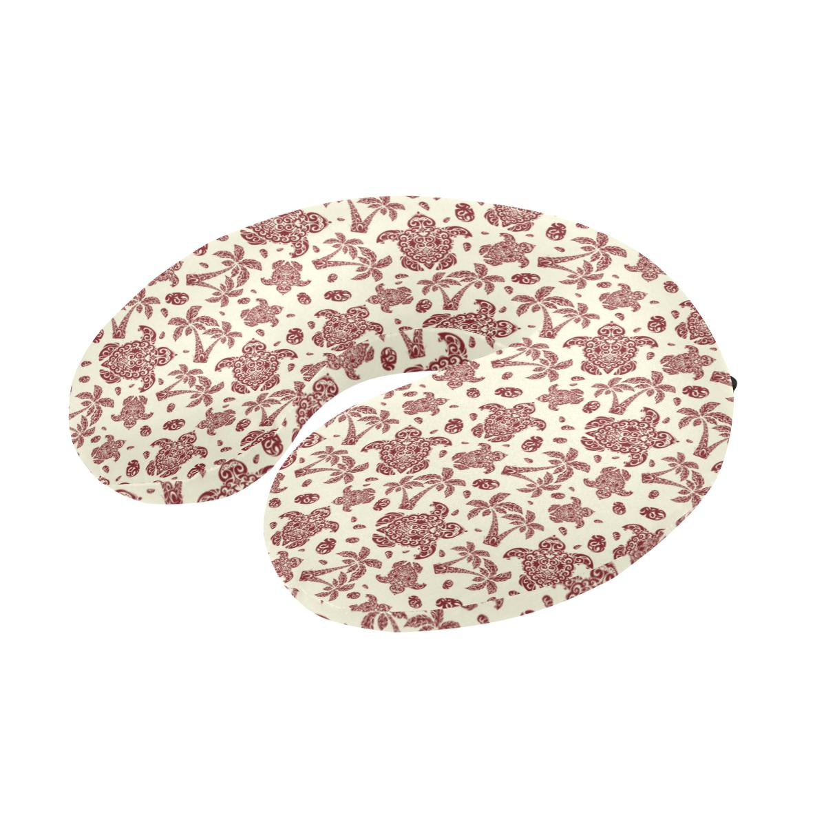 Polynesian Tattoo Turtle Themed U-Shaped Travel Neck Pillow-JTAMIGO.COM