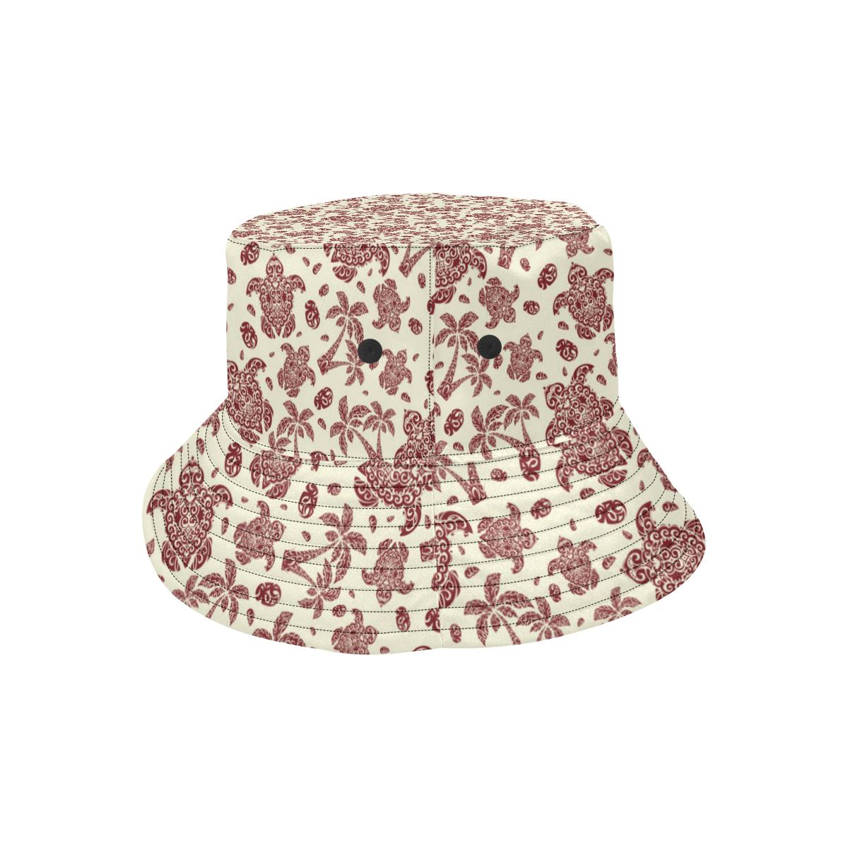 Polynesian Tattoo Turtle Themed Unisex Bucket Hat