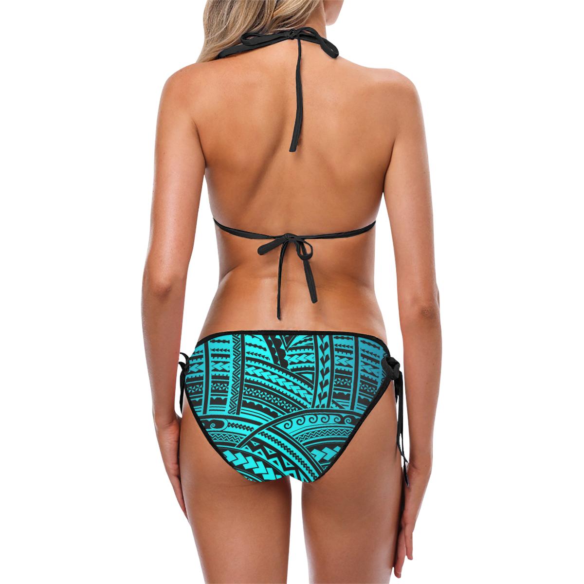 Polynesian Tribal Custom Bikini Swimsuit (Model S01)-JTAMIGO.COM