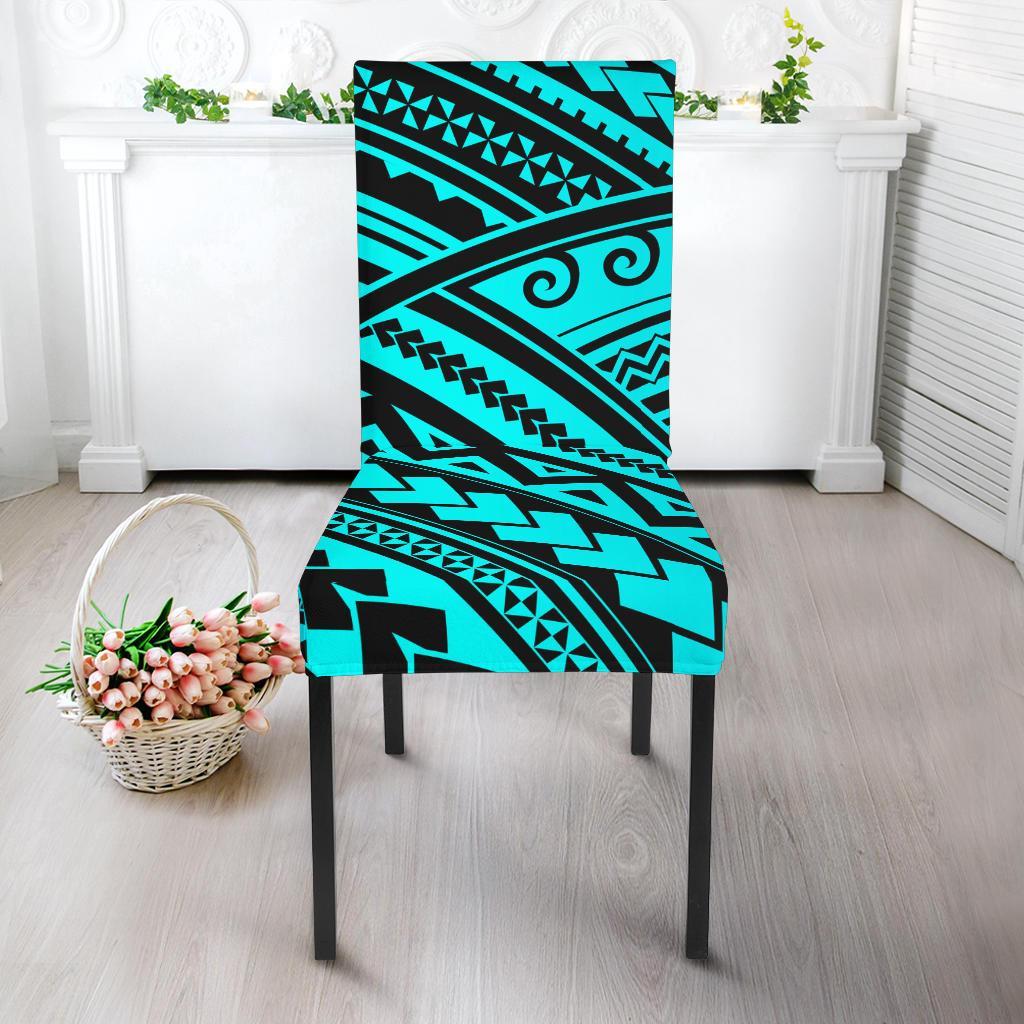 Polynesian Tribal Dining Chair Slipcover-JTAMIGO.COM
