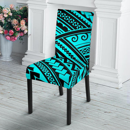Polynesian Tribal Dining Chair Slipcover-JTAMIGO.COM