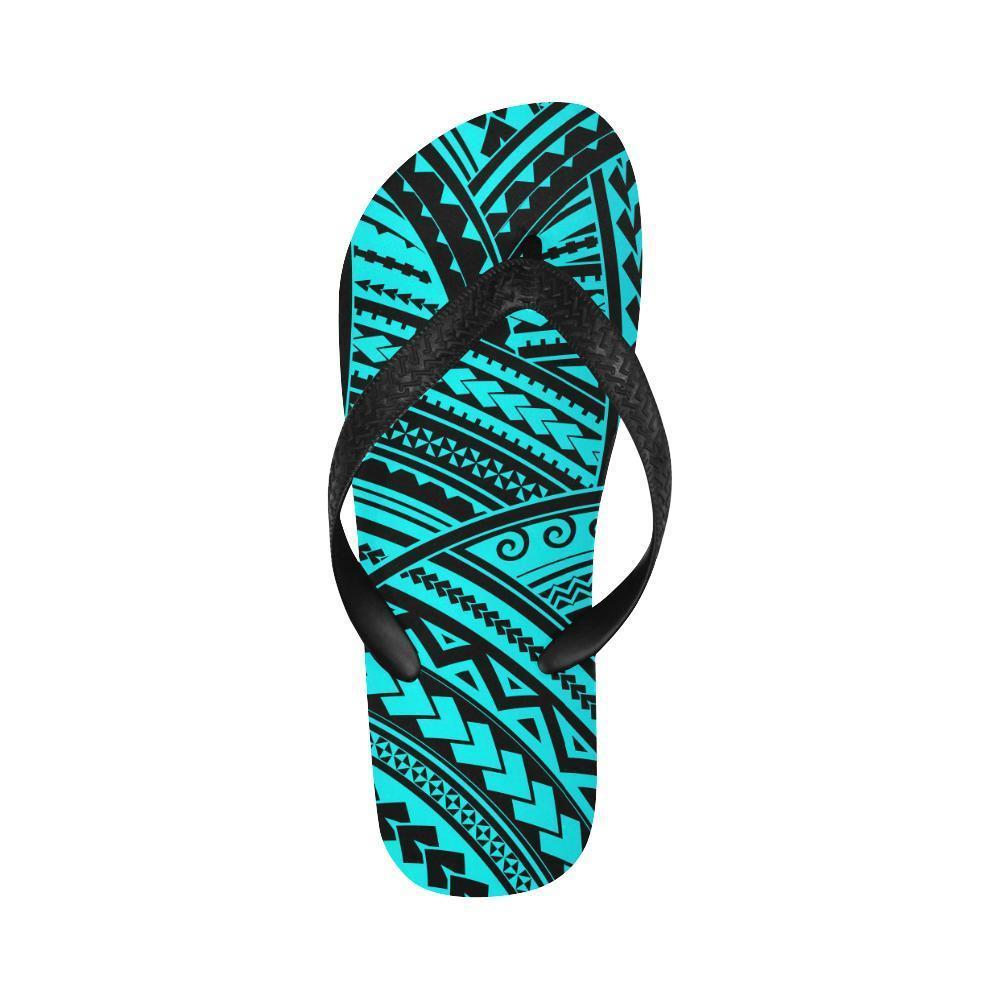 Polynesian Tribal Flip Flops-JTAMIGO.COM