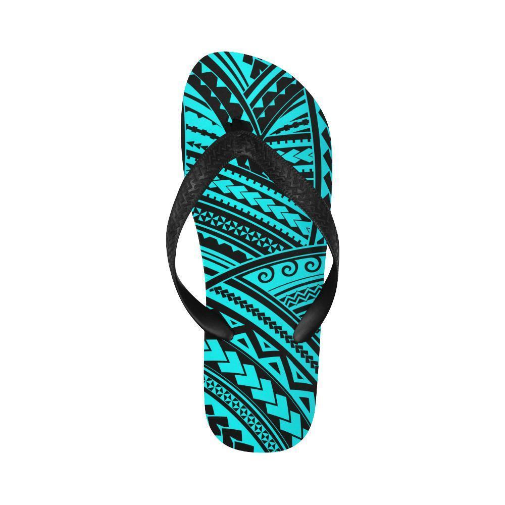 Polynesian Tribal Flip Flops-JTAMIGO.COM