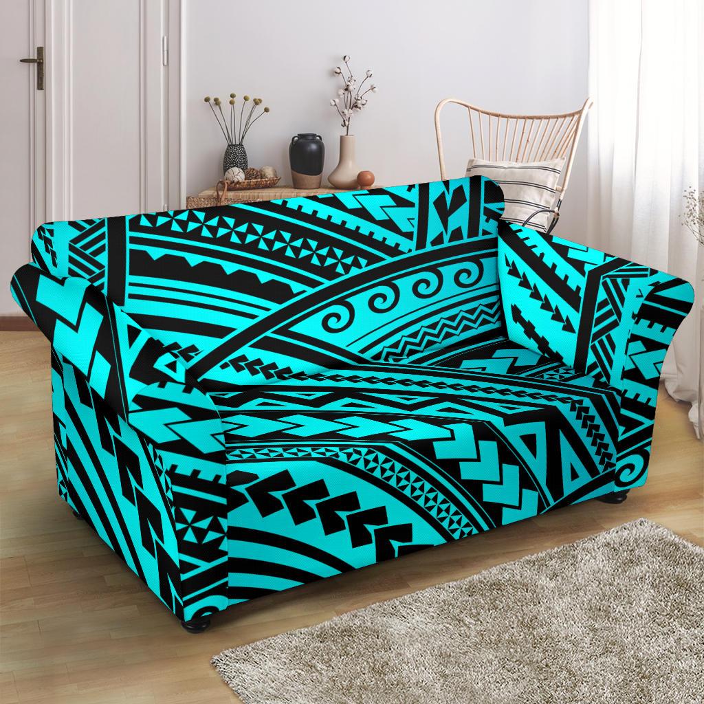 Polynesian Tribal Loveseat Slipcover-JTAMIGO.COM