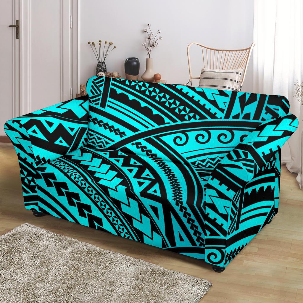 Polynesian Tribal Loveseat Slipcover-JTAMIGO.COM