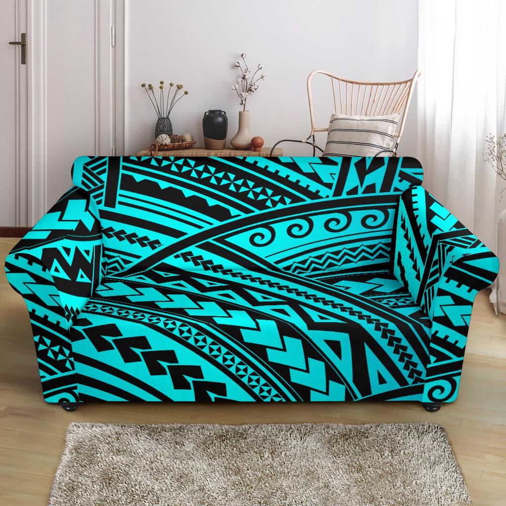 Polynesian Tribal Loveseat Slipcover-JTAMIGO.COM
