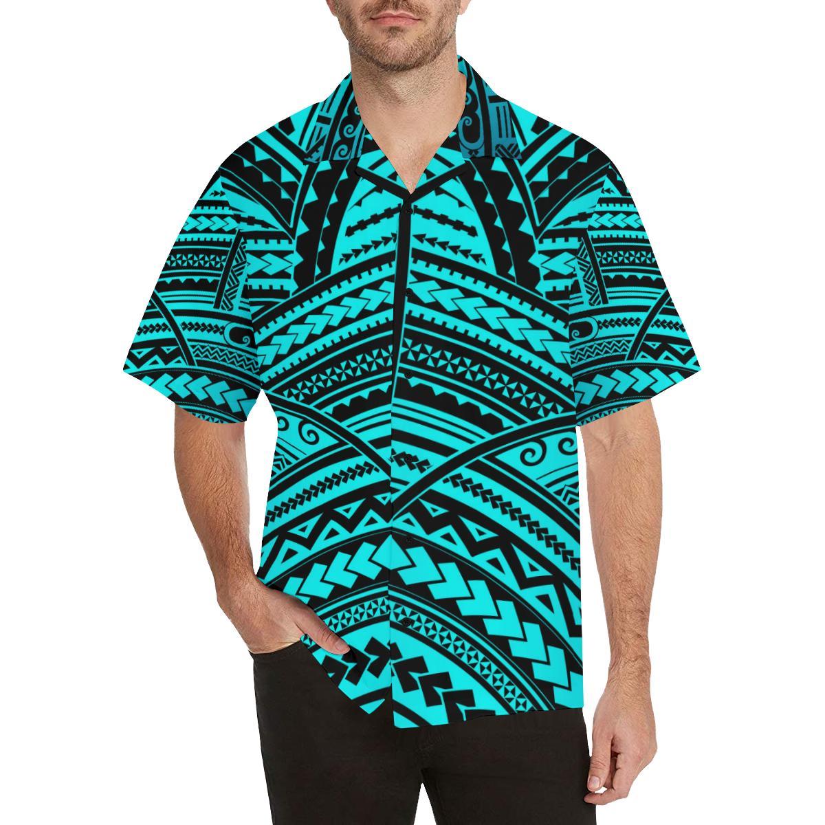 Polynesian Tribal Men Aloha Hawaiian Shirt
