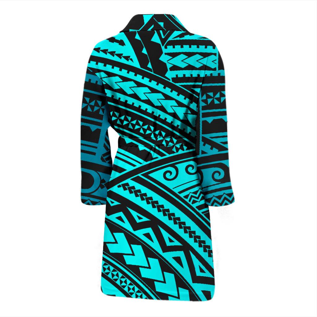 Polynesian Tribal Men Bath Robe-JTAMIGO.COM