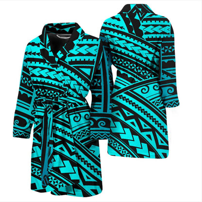 Polynesian Tribal Men Bath Robe-JTAMIGO.COM
