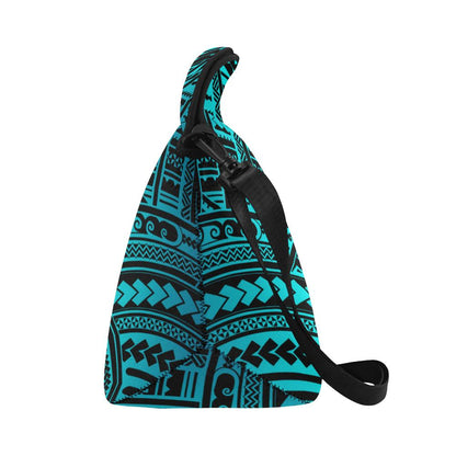 Polynesian Tribal Neoprene Lunch Bag (Model 1669)(Large)-JTAMIGO.COM