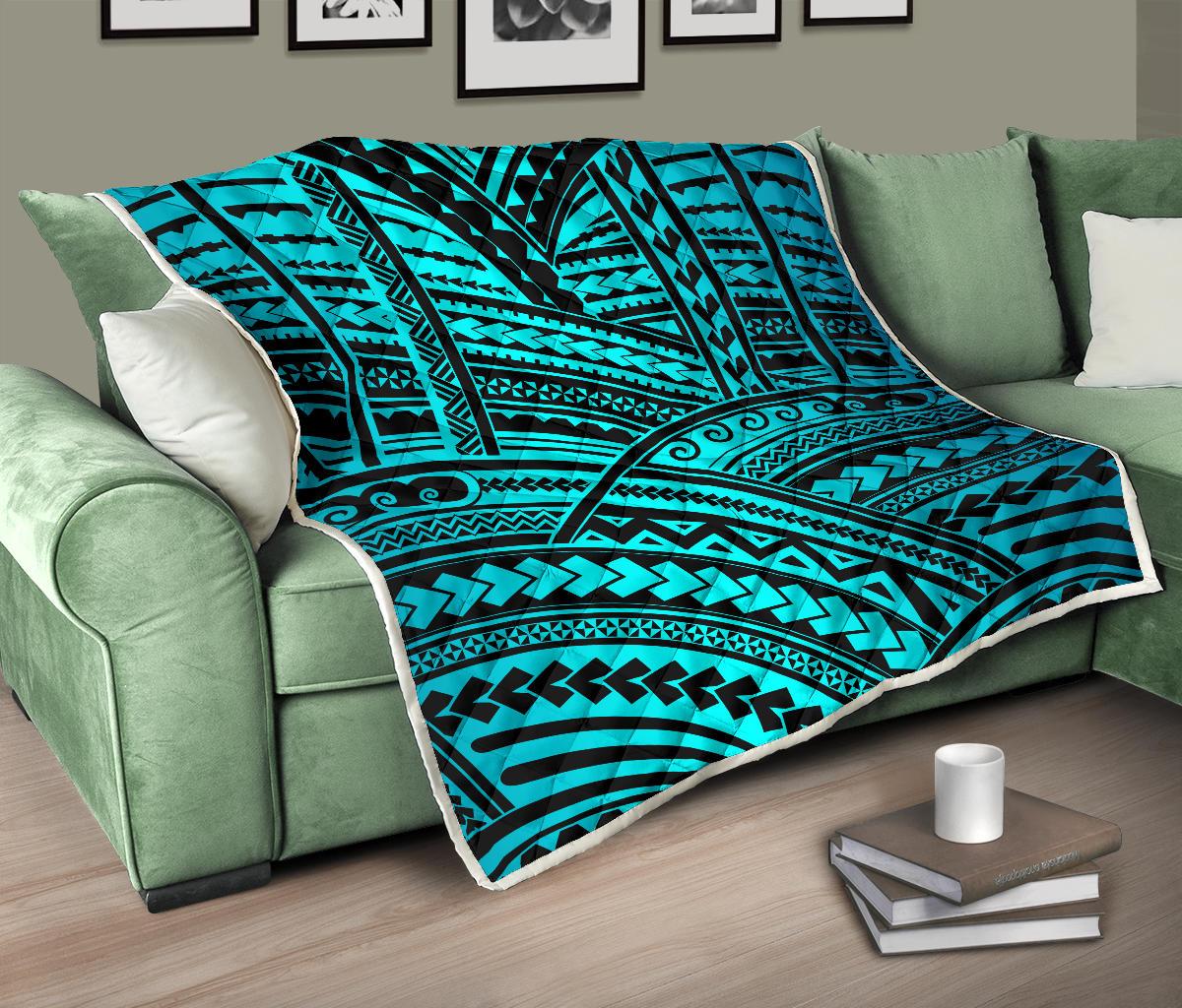 Polynesian Tribal Premium Quilt-JTAMIGO.COM