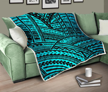 Polynesian Tribal Premium Quilt-JTAMIGO.COM