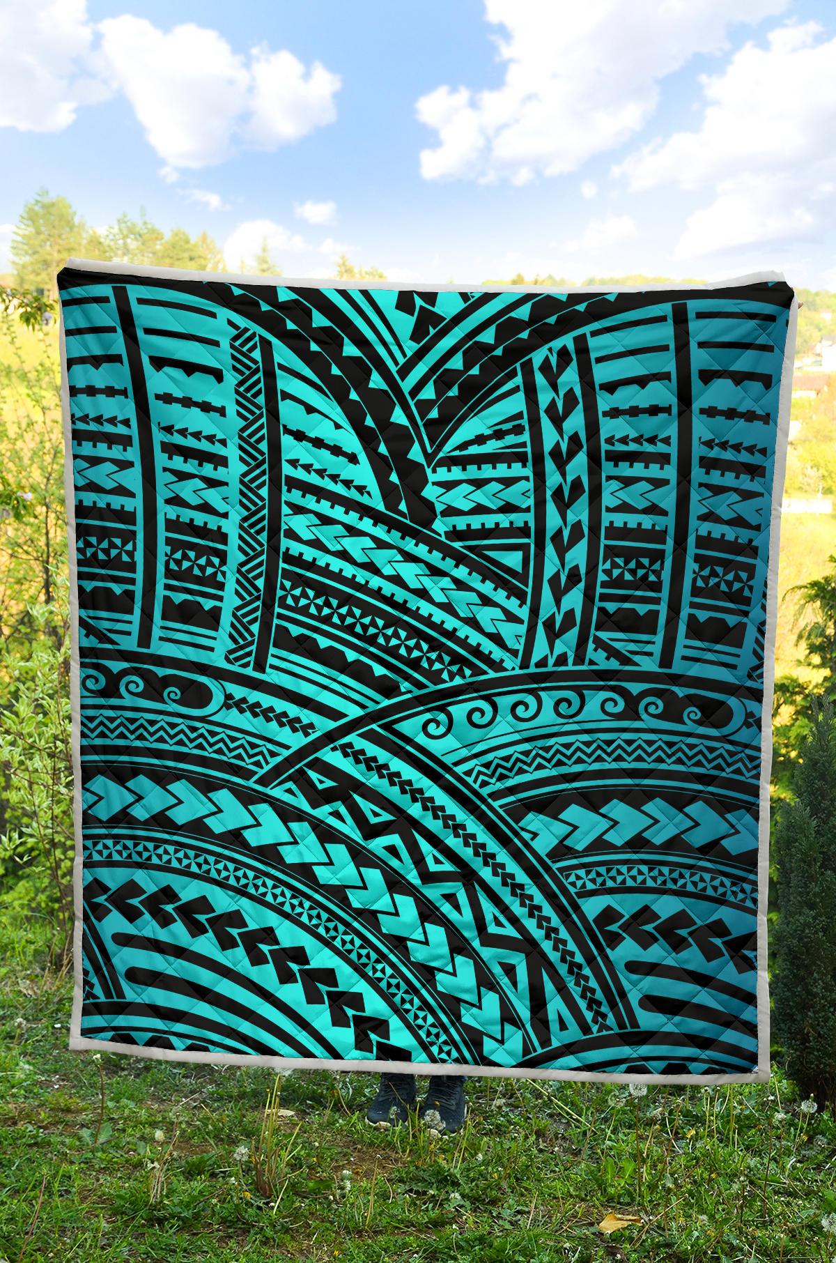 Polynesian Tribal Premium Quilt-JTAMIGO.COM
