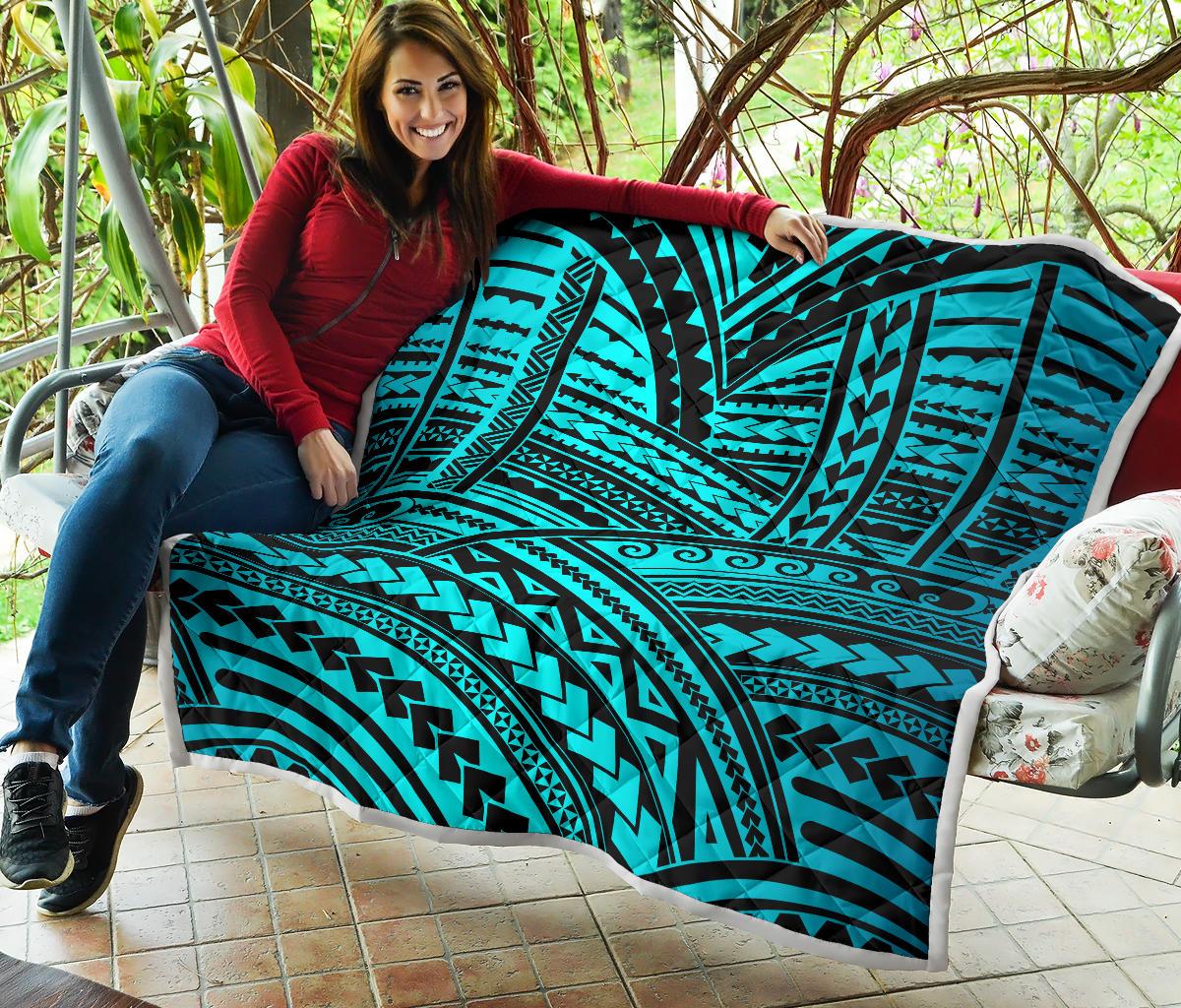 Polynesian Tribal Premium Quilt-JTAMIGO.COM