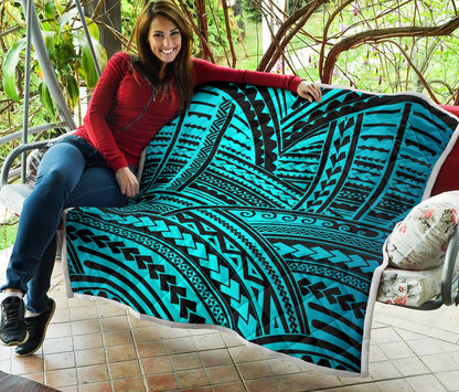 Polynesian Tribal Premium Quilt-JTAMIGO.COM