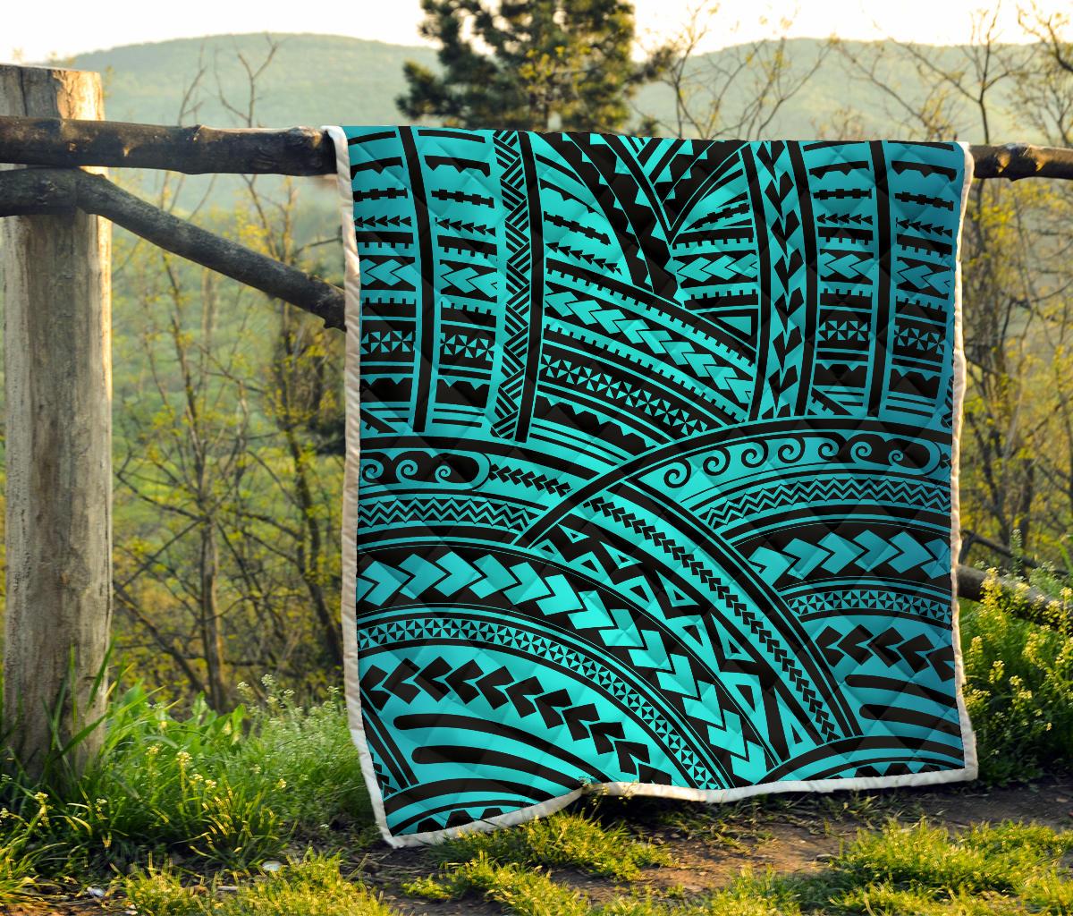 Polynesian Tribal Premium Quilt-JTAMIGO.COM