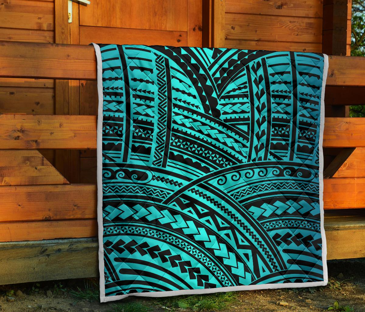 Polynesian Tribal Premium Quilt-JTAMIGO.COM