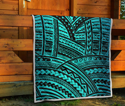 Polynesian Tribal Premium Quilt-JTAMIGO.COM
