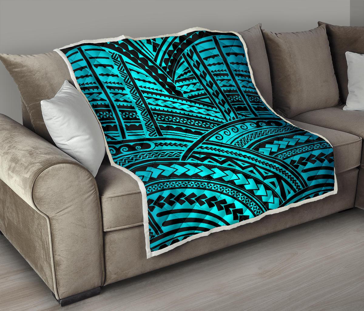 Polynesian Tribal Premium Quilt-JTAMIGO.COM