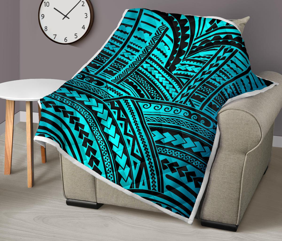 Polynesian Tribal Premium Quilt-JTAMIGO.COM