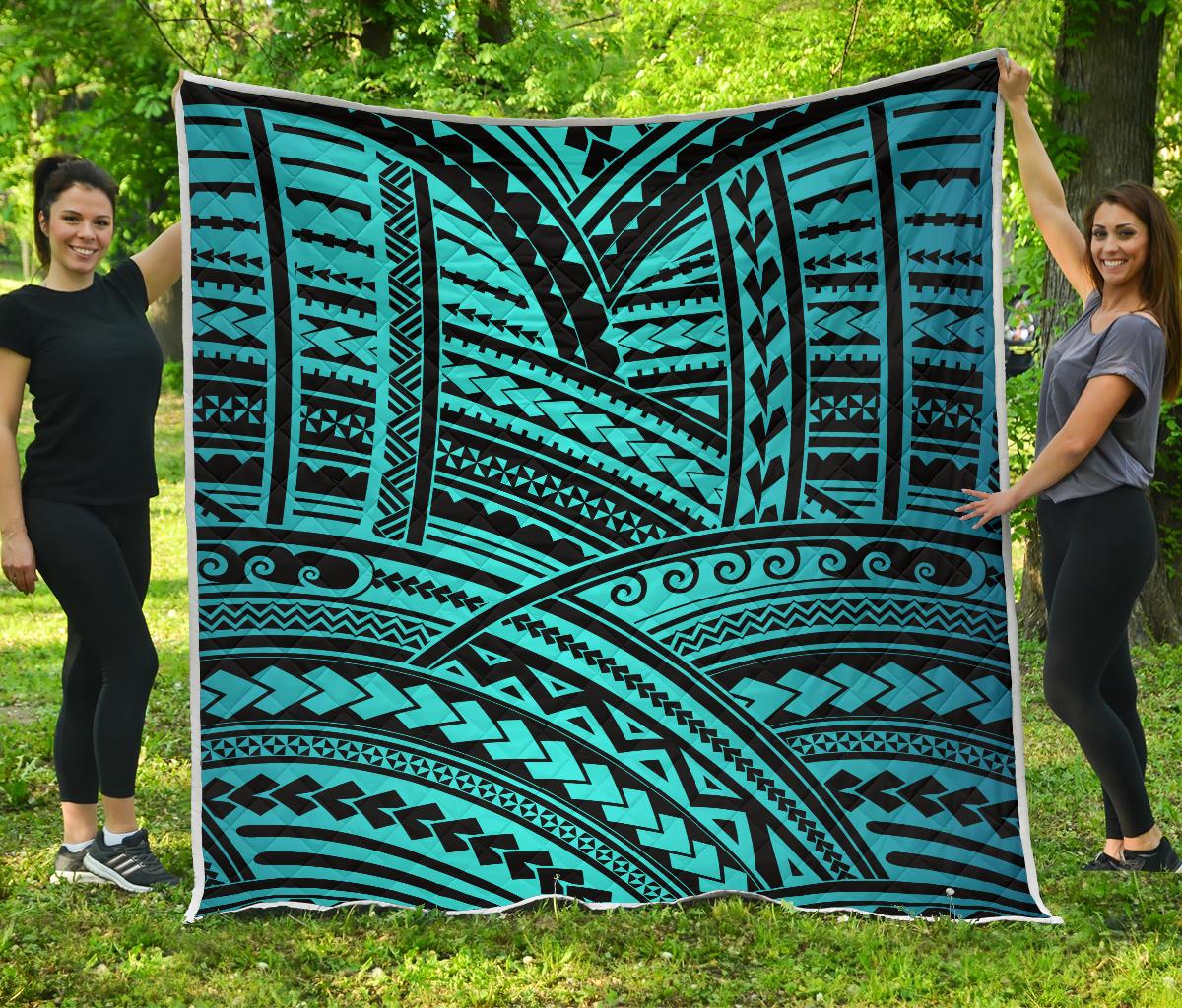 Polynesian Tribal Premium Quilt-JTAMIGO.COM