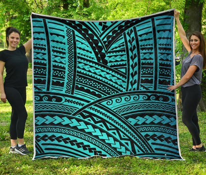 Polynesian Tribal Premium Quilt-JTAMIGO.COM