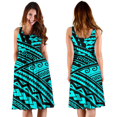 Polynesian Tribal Sleeveless Dress