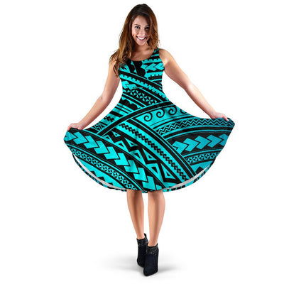 Polynesian Tribal Sleeveless Dress