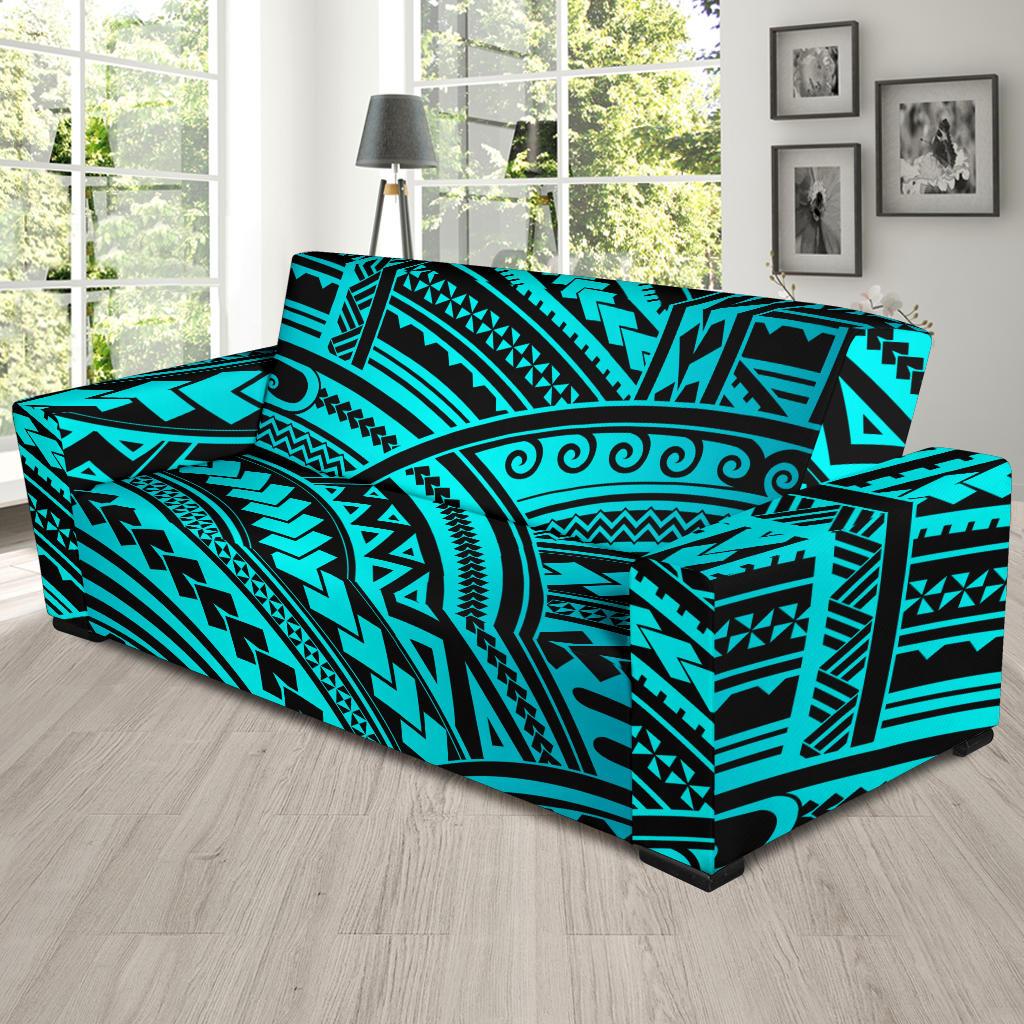Polynesian Tribal Sofa Slipcover-JTAMIGO.COM