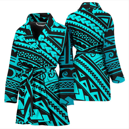 Polynesian Tribal Women Bath Robe-JTAMIGO.COM