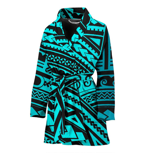 Polynesian Tribal Women Bath Robe-JTAMIGO.COM