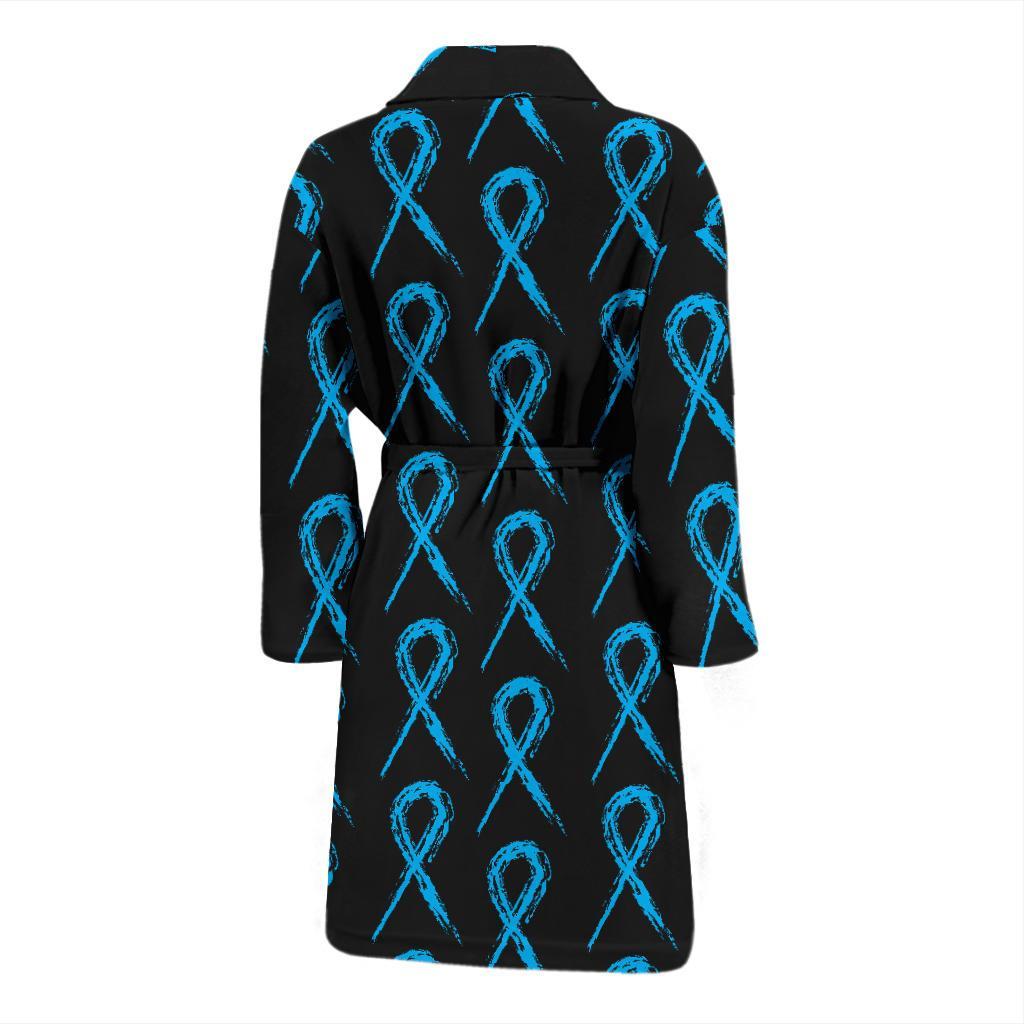 Prostate cancer Pattern Print Design A02 Men Bathrobe-JORJUNE.COM