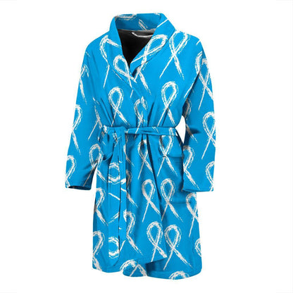 Prostate cancer Pattern Print Design A03 Men Bathrobe-JORJUNE.COM