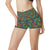 Psychedelic Trippy Floral Design High Waisted Spandex Shorts-JTAMIGO.COM