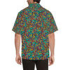 Psychedelic Trippy Floral Design Men Aloha Hawaiian Shirt