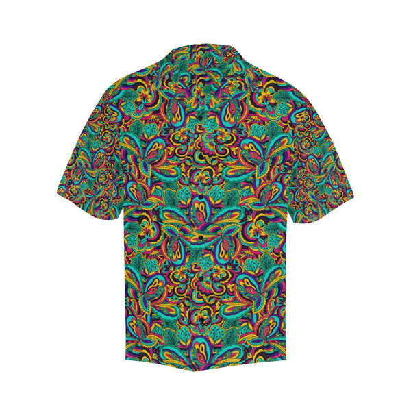 Psychedelic Trippy Floral Design Hawaiian Shirt - JTAMIGO.COM