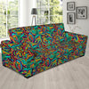 Psychedelic Trippy Floral Design Sofa Slipcover-JTAMIGO.COM