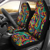 Psychedelic Trippy Floral Design Universal Fit Car Seat Covers